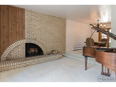 Wood burning fireplace