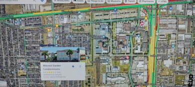 This image shows a map of the Wilcrest Garden Cond