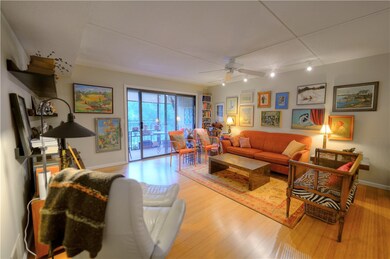 Living room looking out to the enclosed deck