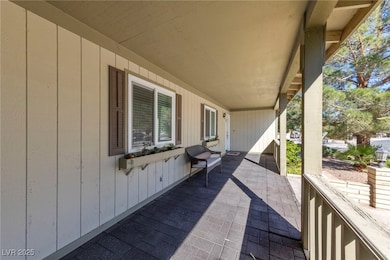 View of the front porch