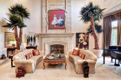  18 ft arched entry to Living room