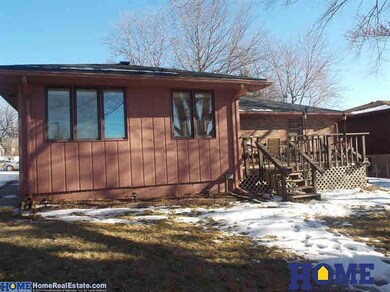 Sunroom looks into backyard.