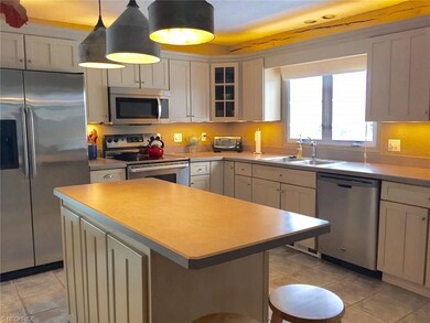 The hub of the home, this open concept kitchen has