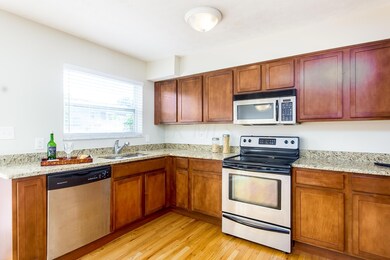 Large kitchen with hardwood floor