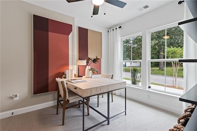 Bedroom on ground floor. Pictures are of model home
