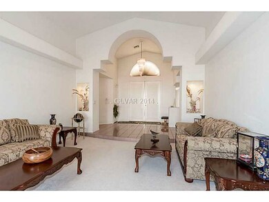 Entry Hall. Dramatic foyer into formal living room