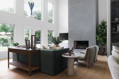 Living area with a wealth of natural light, a tow