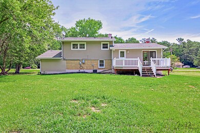 Nice big deck with yard and water view