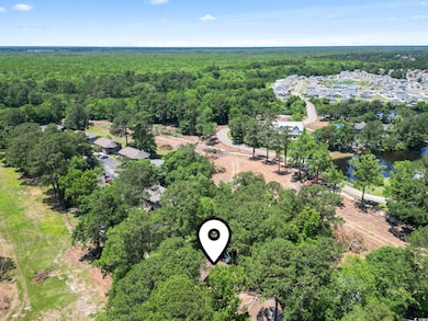 Bird's eye view of a heavily wooded area