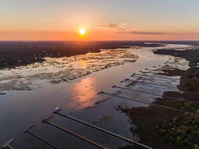 Sunset on the over Charleston