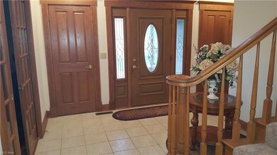 Foyer with french doors to first floor office