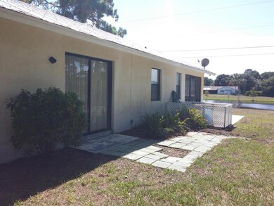 Patio and rear of house