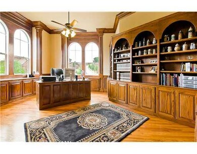 Studio/Study/Office. Beautiful office with upstair views, hardwood floors, & built-ins.