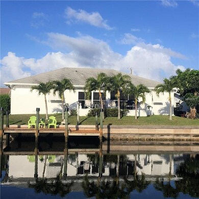 Back view with dock