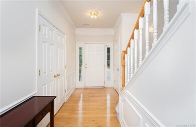 Main level entrance at front door with foyer hallw