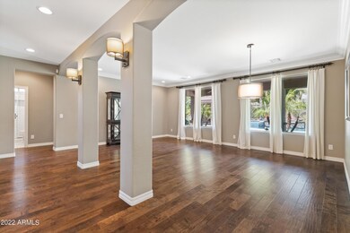 Formal dining and living rooms