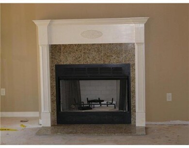Fireplace.