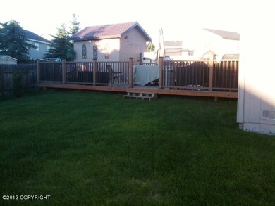 huge trex deck with large shed