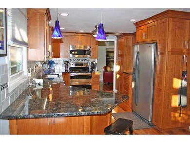 Kitchen. Gorgeous kitchen with recessed lighting.
