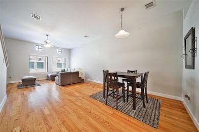 Bright, airy living/dining combo