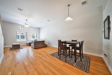 Bright, airy living/dining combo