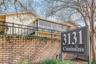 Welcome to 3131 Cummins. Low HOA fees include all