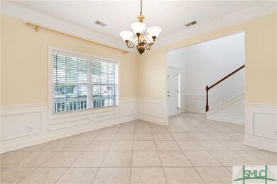 Formal dining room with gorgeous trim!