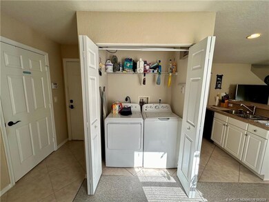 Washer and dryer on first floor.
