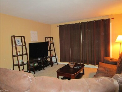 Large living room with great color palette.