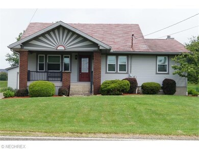 Front view.  The house has Seamless Steel Siding w
