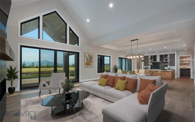 Virtually staged Living Area