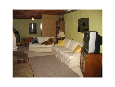 Family Room. Lower level family room with wood bur