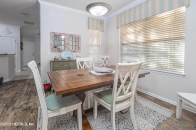 Ample dining space
