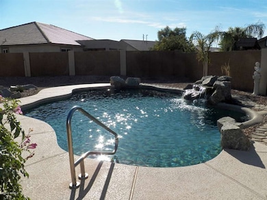 Pool with Waterfall