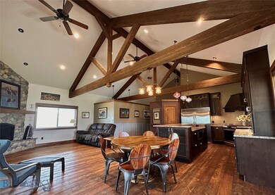 Primary living area and kitchen