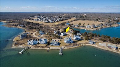North facing view with Winnapaug Country Club in t