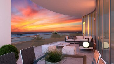 Balcony with glass railings