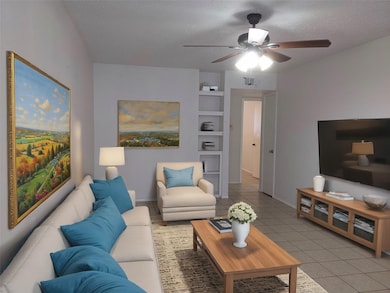 Virtualy staged living room