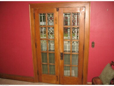 Beautiful double wood doors from pourch.