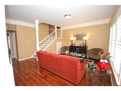 Spacious Living Room Also Features the New Floorin