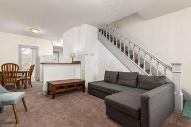 downstairs