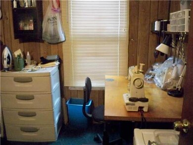 Bedroom. The convenient first floor bedroom is cur