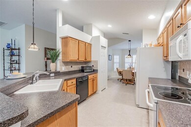 Kitchen with ample counter and cabinet space