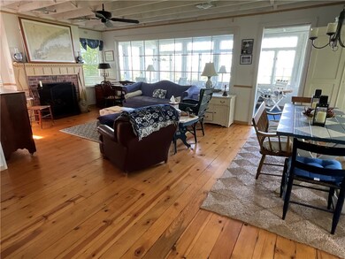 The living-dining area