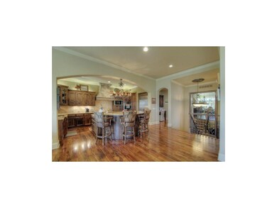 Gourmet kitchen with mom's office.