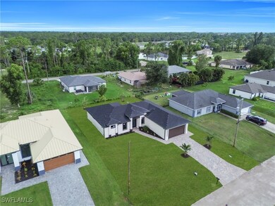 Aerial view of residential area
