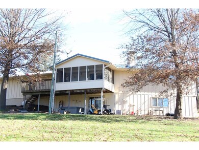 Screened porch and deck up, patio down, both offer