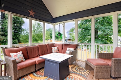 Screened in back porch