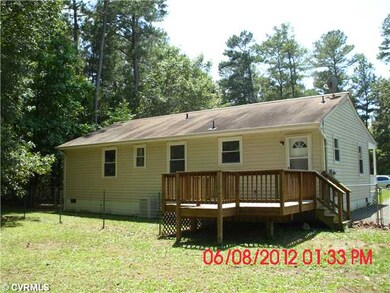 Exterior Back - huge back yard with a nice deck