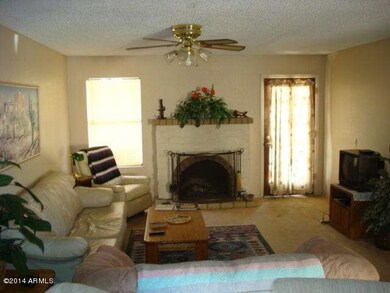Living room fireplace